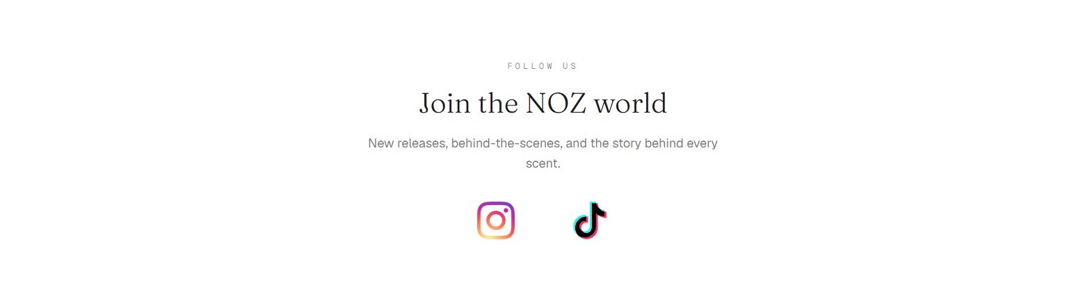 Join the NOZ world social follow section